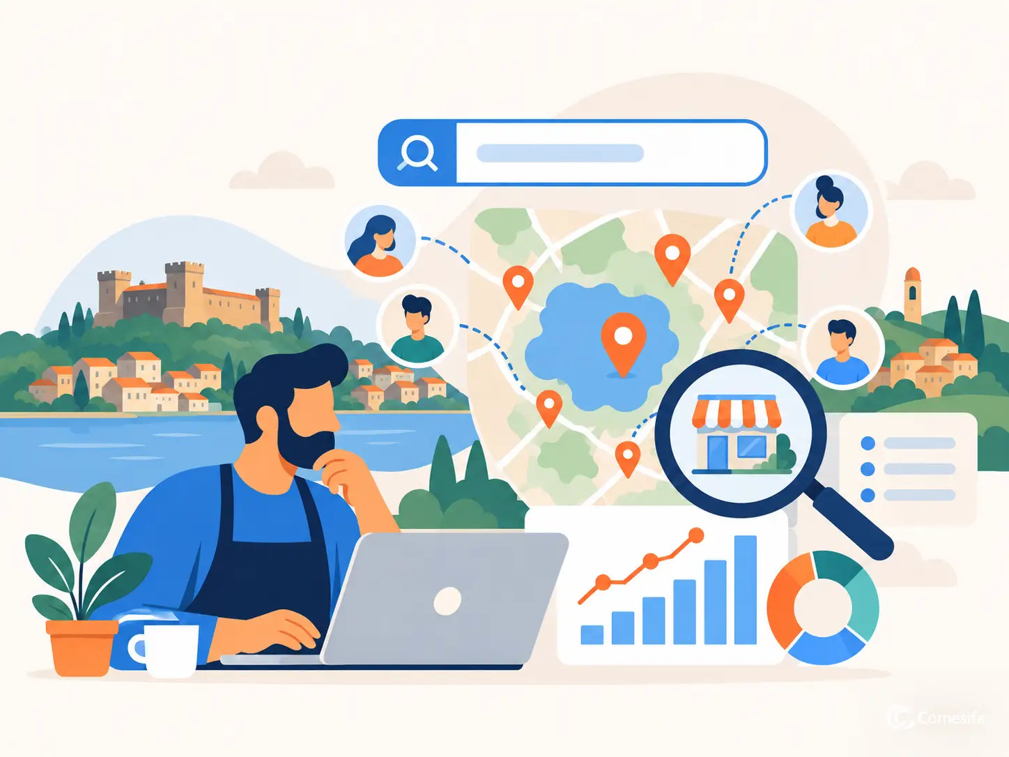 SEO locale per aziende di Bracciano e provincia: come farsi trovare su Google